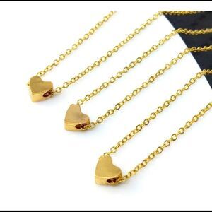 Dainty Gold Heart Necklace